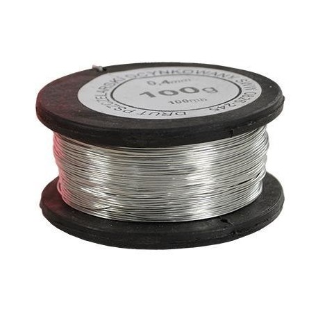 Wire 0,4 mm (100g), galvanized