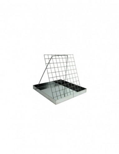 Uncapping tray, stainless (42×42×4 cm)