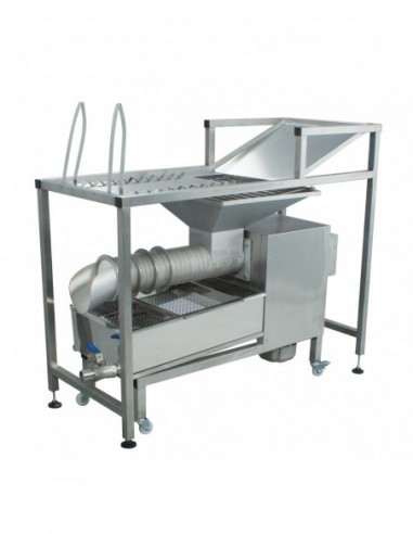 Manual uncapping table with capping extruder - capacity up to 100kg/h