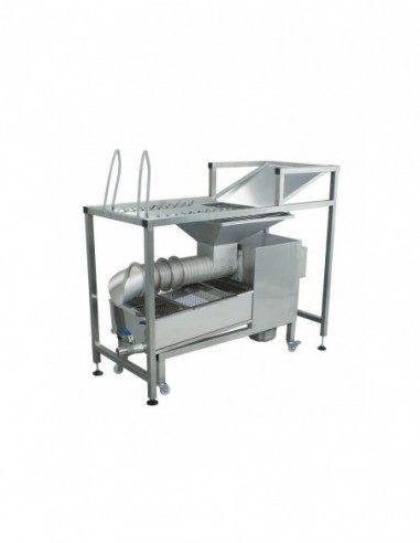Uncapping manual table and with capping extruder 50 kg/h