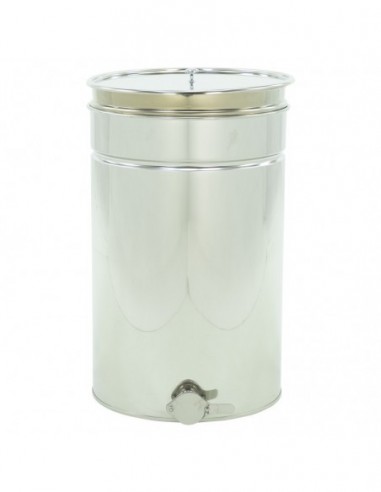 Stainless settling tank 70 l / ~98 kg, with a stainless valve 6/4”, with stainless sieve – CLASSIC