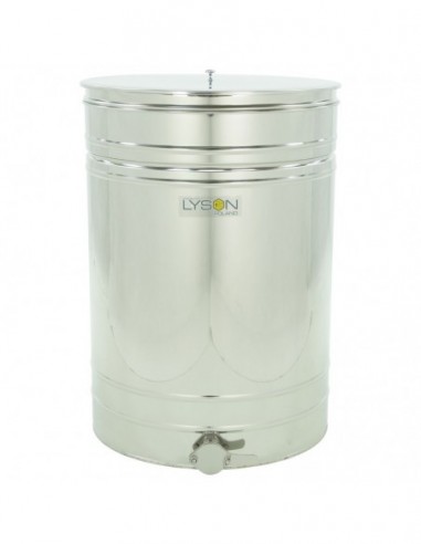 Stainless settling tank 300 l / ~420 kg, with a stainless valve 2”, with stainless sieve – CLASSIC