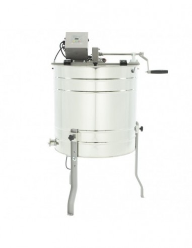 Tangential honey extractor, Ø650mm, 6-frame, manual+electric drive, OPTIMA