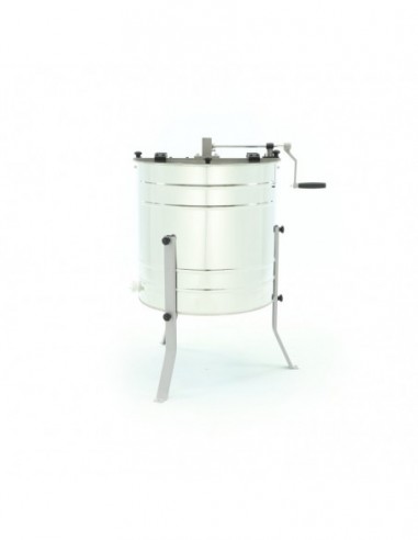 Honey extractor, 4 honey frames (universal basket), hand metal drive, Ø 600 mm  – MINIMA  – packed in carton box
