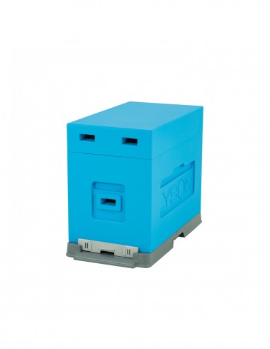 Painted Dadant 6-frame beehive - blue