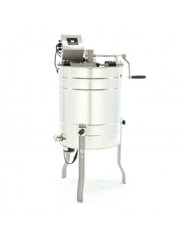 Tangential honey extractor, Ø500mm, 3-frame, manual+electric drive,OPTIMA