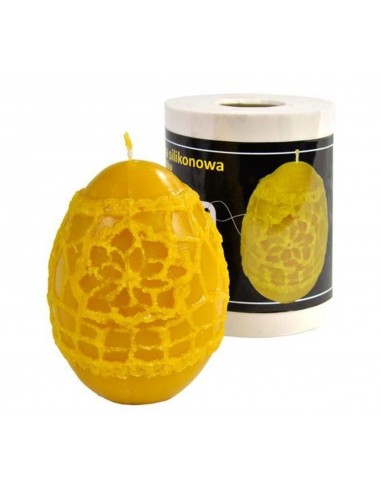 Silicone mould  – Egg, lace patterned