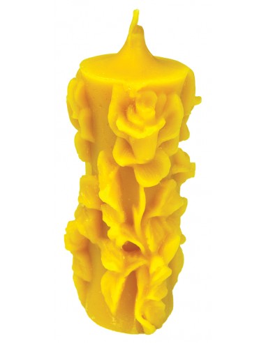 Moule en silicone : Bougie avec roses (H-11cm)