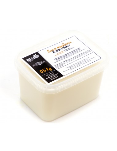 Base di glicerina di latte di capra 0,5 kg (lordo 0,525 kg)