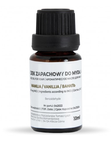 Huile de parfum pour savon 10ml - vanille