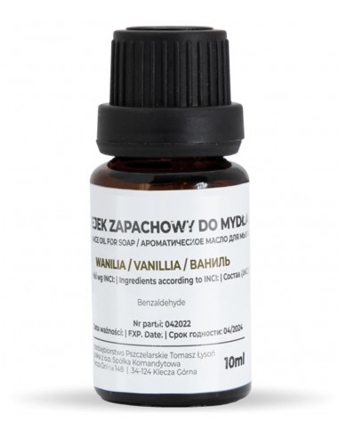 Olio di fragranza per sapone 10ml - vaniglia