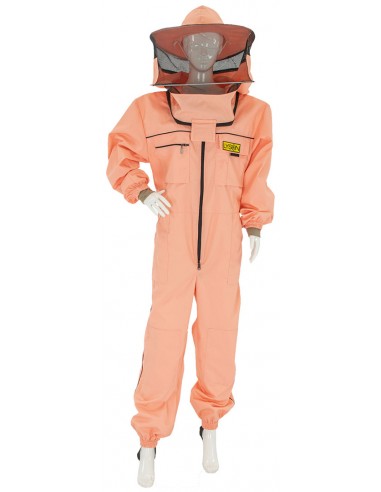 Beekeeping overall with hat - salmon (sizes XS – XXXL)