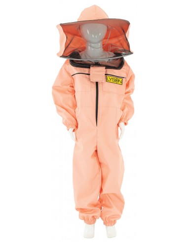 Kids overall with hat - salmon (sizes 116 – 158)