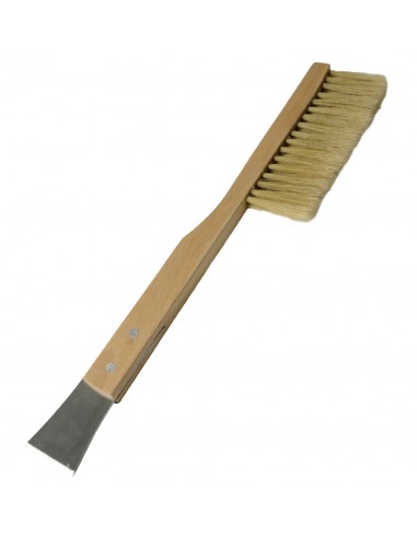 Brosse à poils double rangée, biseautée