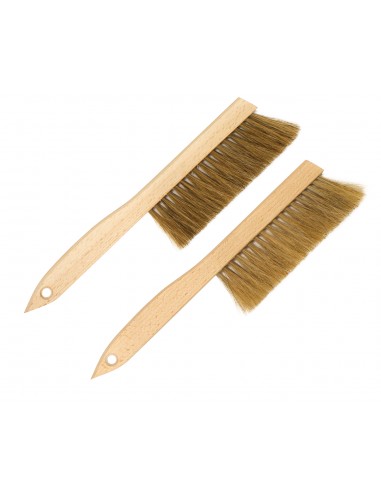 Bee brush with natural bristle, short
