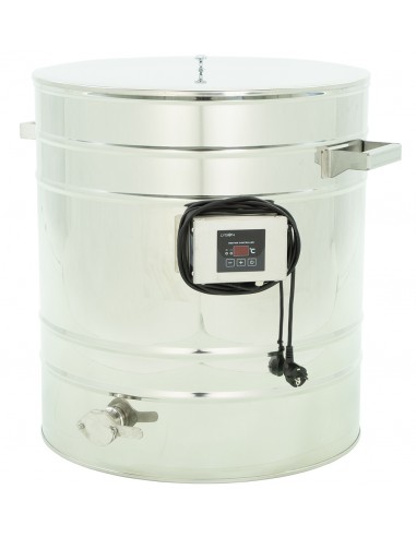 Stainless settling tank 100 l / ~140 kg, with a stainless valve 6/4”, heated, 230V