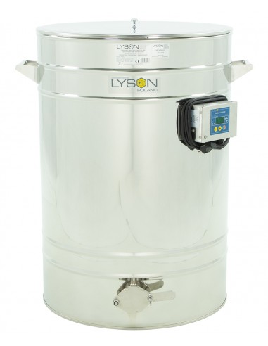 Stainless settling tank 150 l / ~210 kg, with a stainless valve 6/4”, heated, 230V