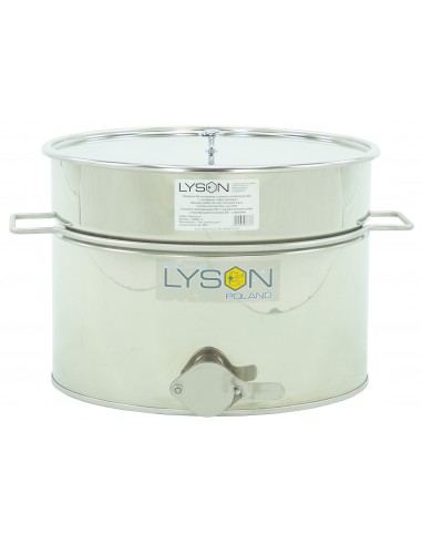 Vasca di decantazione inox 30 l / ~42 kg, con valvola inox 6/4", con maniglie - CLASSIC