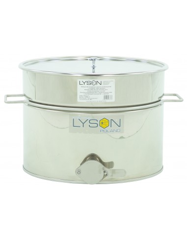 Stainless settling tank 30 l / ~42 kg, with a stainless valve 6/4”, with handles – CLASSIC