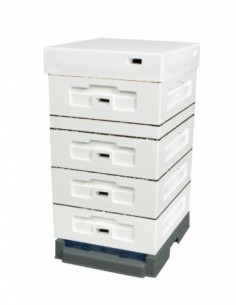 Ruche Dadant 1/2 avec plateau supérieur hygiénique Ruche Dadant 1/2 avec plateau supérieur hygiénique
