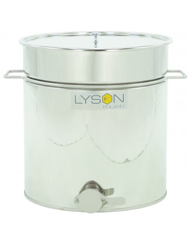 Stainless settling tank 50 l / ~70 kg, with a stainless valve 6/4”, with handles – CLASSIC