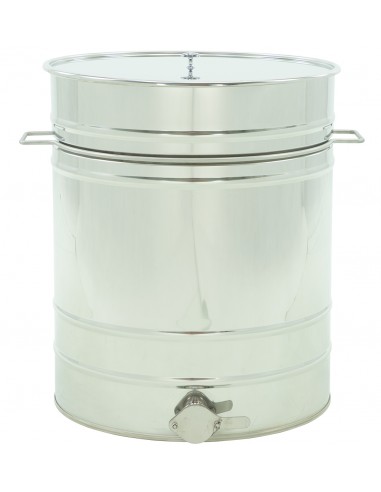 Stainless settling tank 100 l / ~140 kg, with a stainless valve 6/4”, with handles – CLASSIC