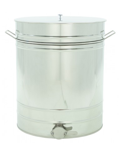 Stainless settling tank 200 l / ~280 kg, with a stainless valve 2”, with handles – CLASSIC