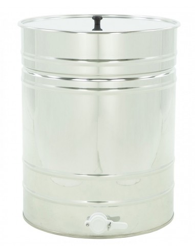 Stainless settling tank 200 l / ~280 kg, with a plastic valve 2” – OPTIMA