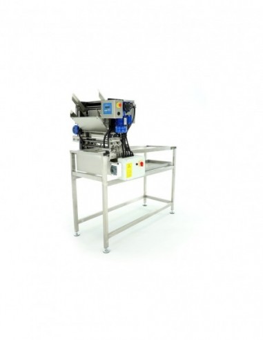 Automatic feed uncapping machine, 230V, with liquid heated knives