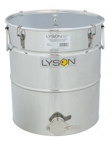 Stainless settling tank 30 l / ~42 kg with conical bottom – PREMIUM