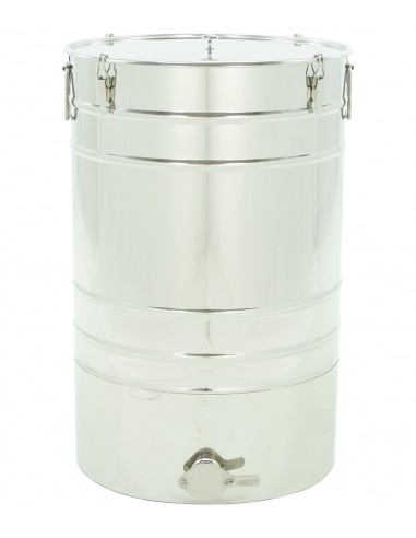 Stainless settling tank 100 l / ~140 kg with conical bottom – PREMIUM