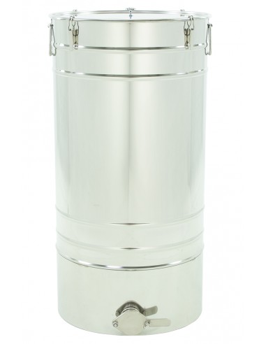 Stainless settling tank 150 l / ~210 kg with conical bottom – PREMIUM
