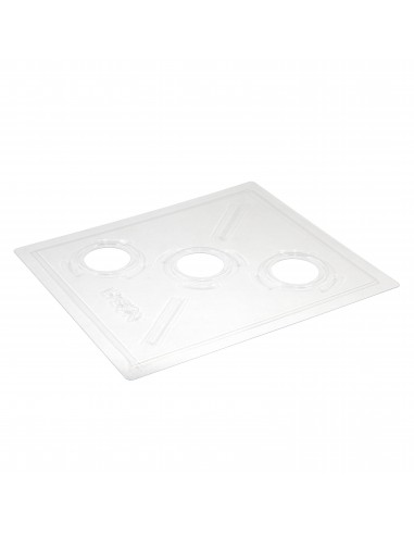 Dadant plastic transparent crownboard (lid) with thermometer and 3 ventilating plugs