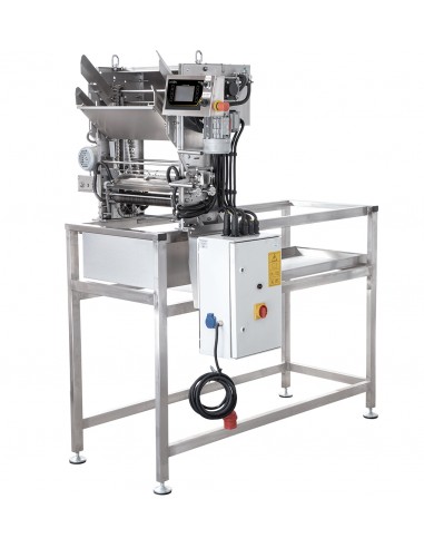 Uncapping machine with automatic feed and holding frame, 400V, with liquid heated knives - PREMIUM LINE