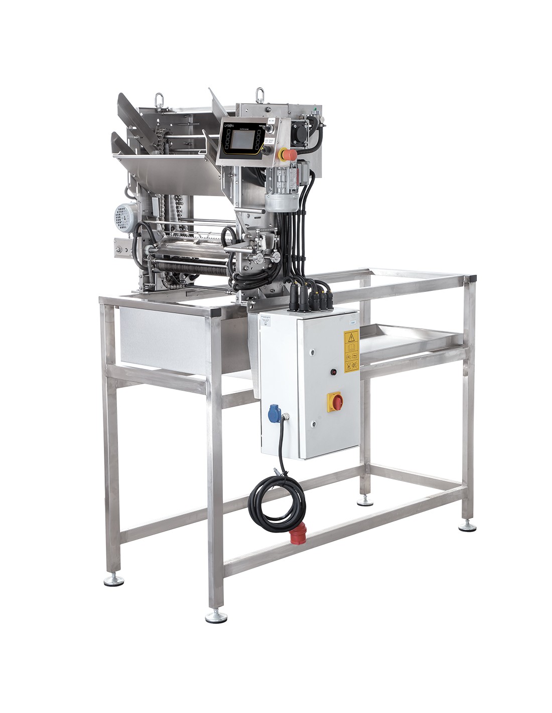 Uncapping machine with automatic feed and holding frame, 400V 