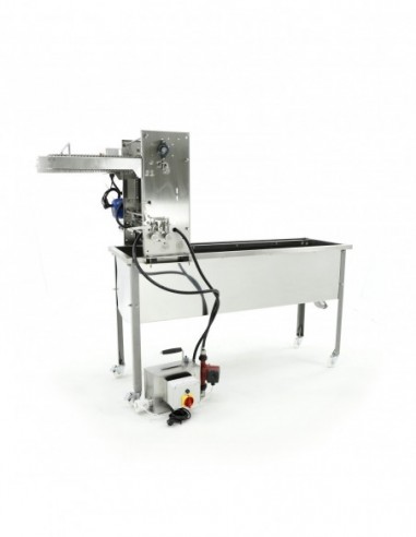 Uncapping machine with closed circuit, 230V, with chain feeder - MINIMA LINE