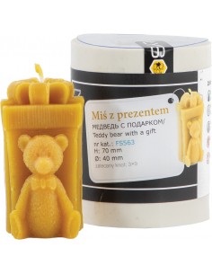 Moule en silicone - Ourson avec un cadeau Moule en silicone - Ourson avec un cadeau