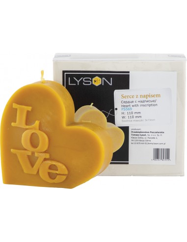 Silicone mould - Heart with inscription