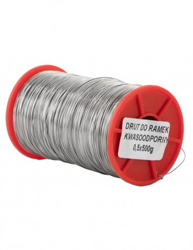 Stainless steel frame wire 0,5mm - 500g