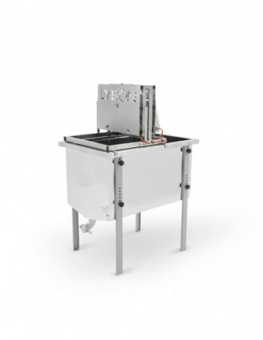Table à désoperculer renforcée OPTIMA - 750 mm avec désoperculeuse manuelle verticale
