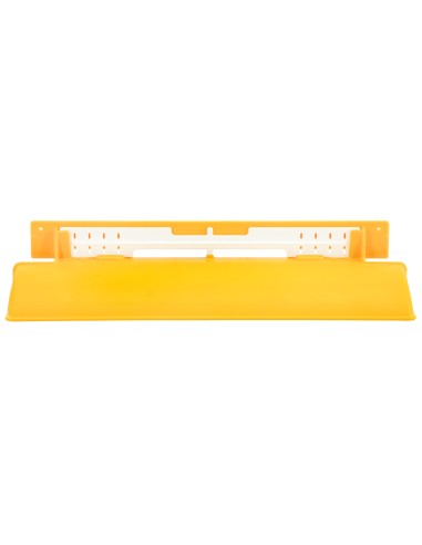 Plastic beehive landing board with plug, compatible with chosen Lyson plastic/polystyrene crownboards, yellow colour