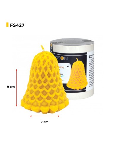 Silicone mold – Bell with lace Silicone mold – Bell with lace