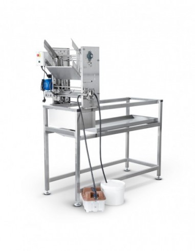 Uncapping table with uncapper, 230V slides, with a steam generator, on a frame - MINIMA LINE