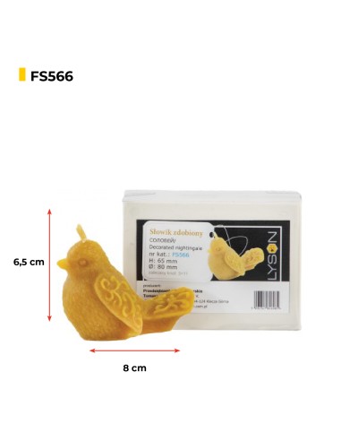 Moule en silicone - Rossignol décoré Moule en silicone - Rossignol décoré
