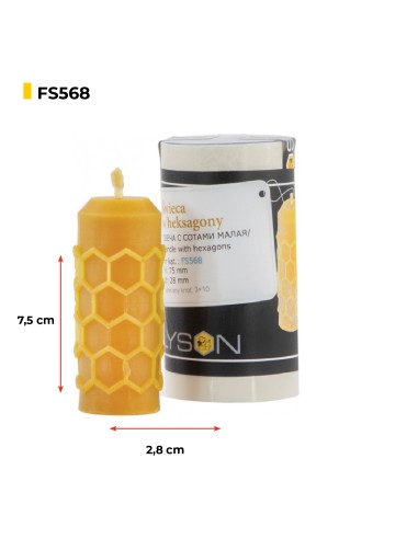 Moule en silicone - Bougie avec hexagones Moule en silicone - Bougie avec hexagones