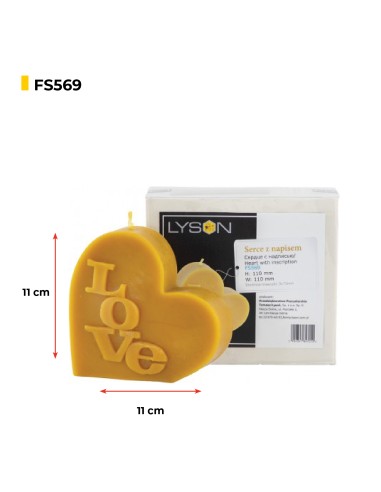 Moule en silicone - Coeur avec inscription Moule en silicone - Coeur avec inscription