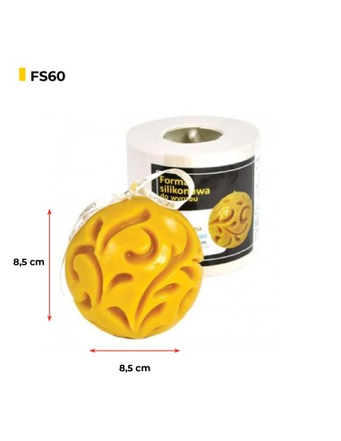 Stampo in silicone - Sfera, colata Stampo in silicone - Sfera, colata