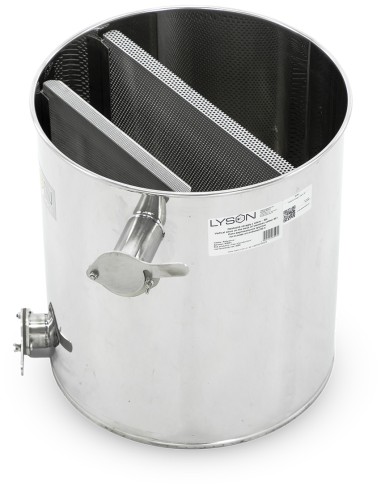 Setaccio verticale sulla base della vasca di decantazione inox 50 l / ~70 kg Setaccio verticale sulla base della vasca di decantazione inox 50 l / ~70 kg