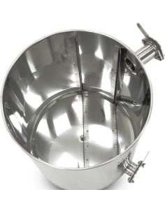 Setaccio verticale sulla base della vasca di decantazione inox 50 l / ~70 kg Setaccio verticale sulla base della vasca di decantazione inox 50 l / ~70 kg