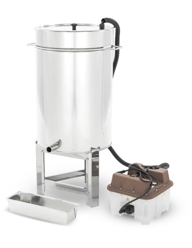 Wax melter, honey settler based, 70l, with steam generator